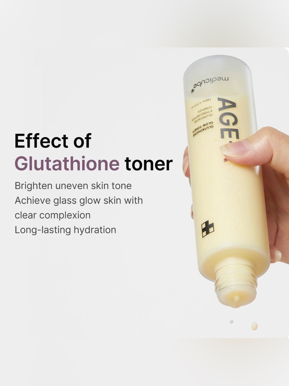 Medicube AGE-R Glutathione Glow Toner - Cream